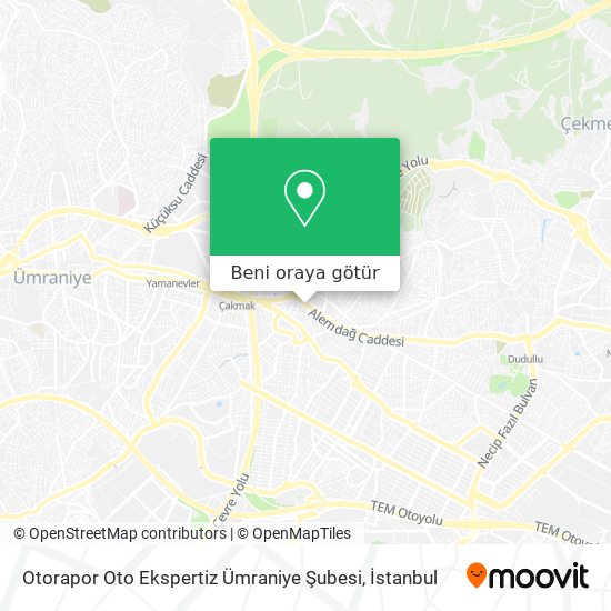Otorapor Oto Ekspertiz Ümraniye Şubesi harita