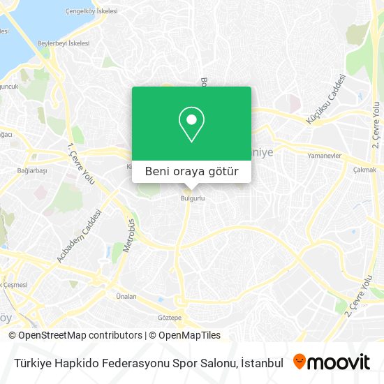 Türkiye Hapkido Federasyonu Spor Salonu harita