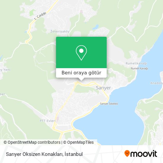 Sarıyer Oksizen Konakları harita