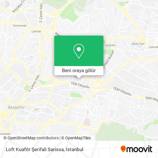 Loft Kuaför Şerifali Sarissa harita
