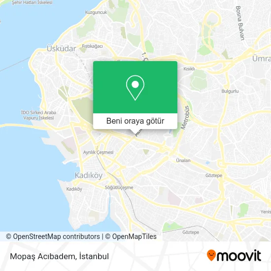 Mopaş Acıbadem harita