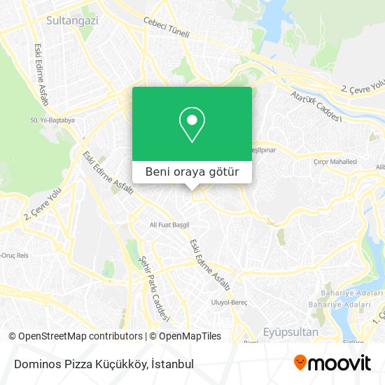Dominos Pizza Küçükköy harita