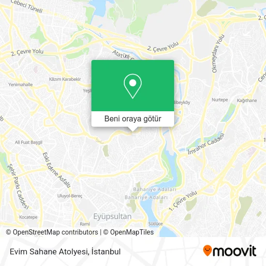 Evim Sahane Atolyesi harita