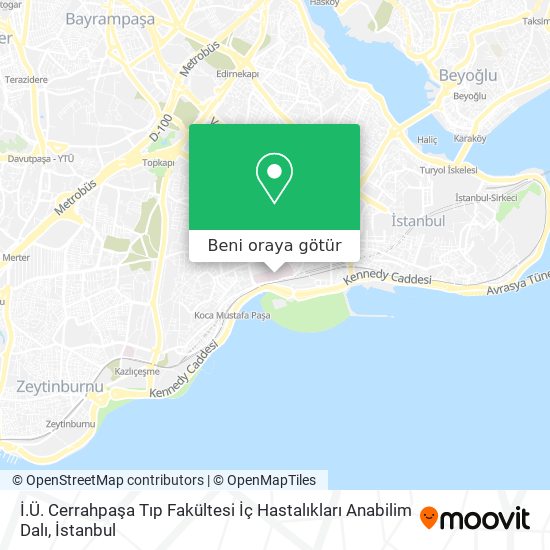 İ.Ü. Cerrahpaşa Tıp Fakültesi İç Hastalıkları Anabilim Dalı harita