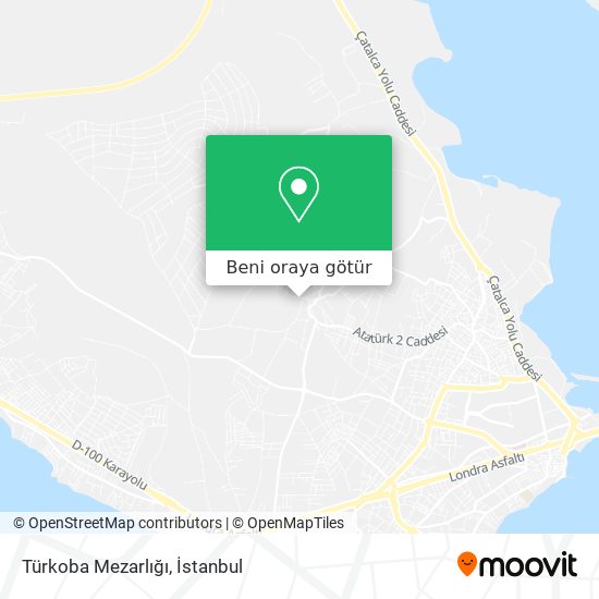 Türkoba Mezarlığı harita