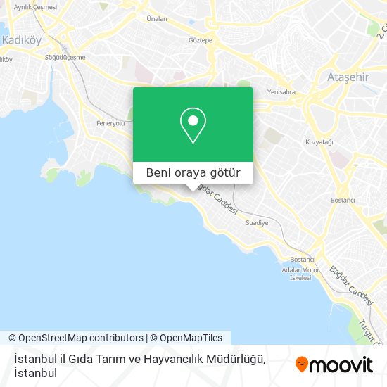 İstanbul il Gıda Tarım ve Hayvancılık Müdürlüğü harita