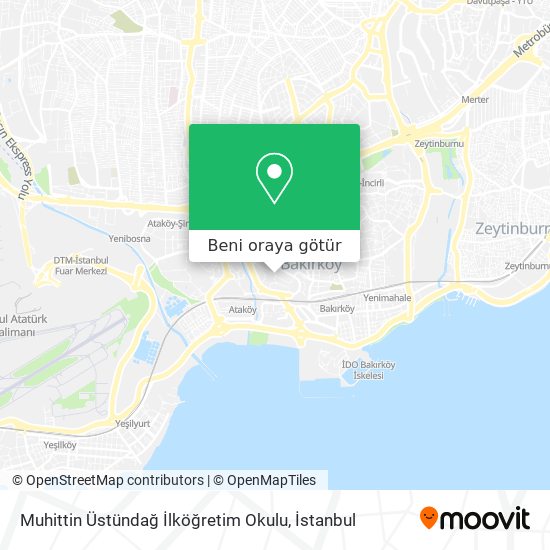 Muhittin Üstündağ İlköğretim Okulu harita