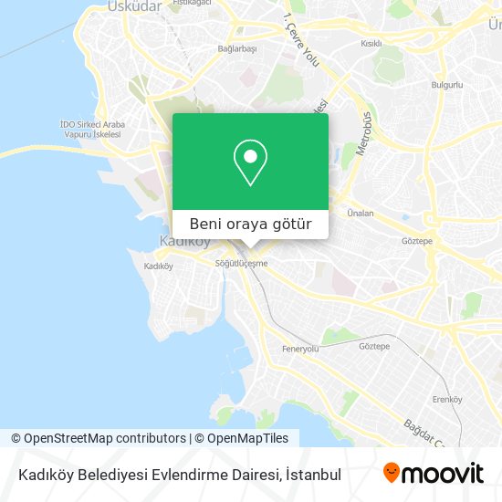 Kadıköy Belediyesi Evlendirme Dairesi harita