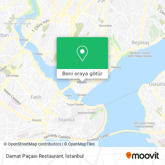 Damat Paçası Restaurant harita