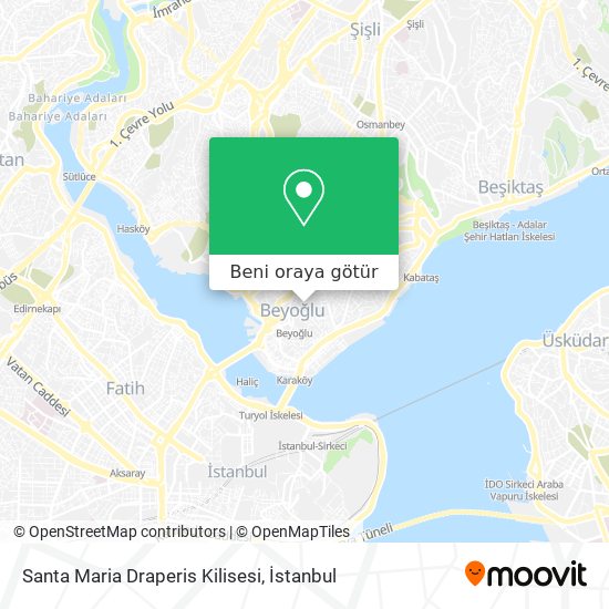 Santa Maria Draperis Kilisesi harita