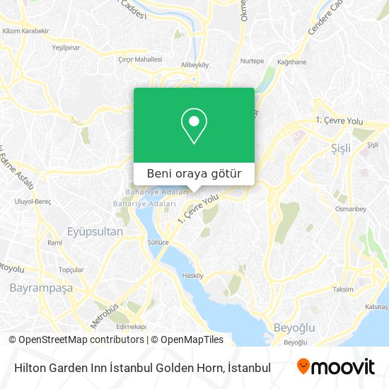 Hilton Garden Inn İstanbul Golden Horn harita