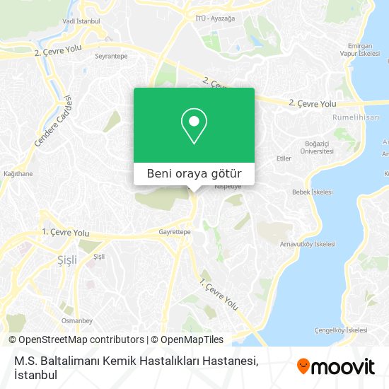 M.S. Baltalimanı Kemik Hastalıkları Hastanesi harita