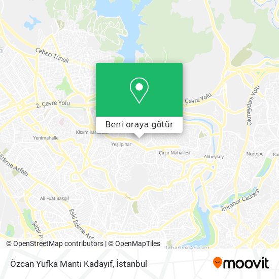 Özcan Yufka Mantı Kadayıf harita