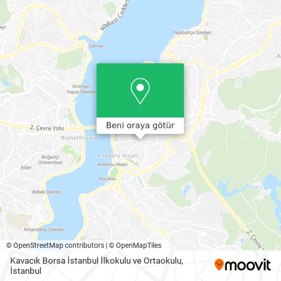 Kavacık Borsa İstanbul İlkokulu ve Ortaokulu harita