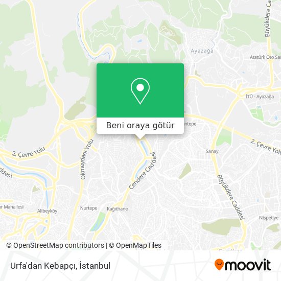 Urfa'dan Kebapçı harita