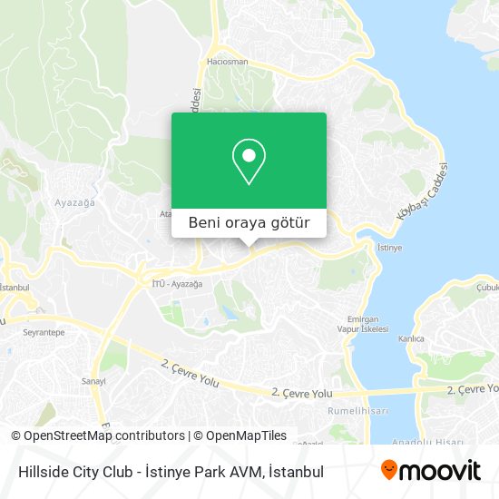Hillside City Club - İstinye Park AVM harita