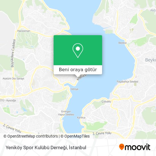 Yeniköy Spor Kulübü Derneği harita