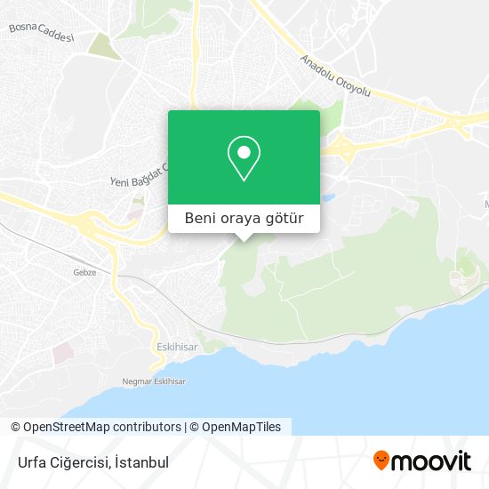 Urfa Ciğercisi harita