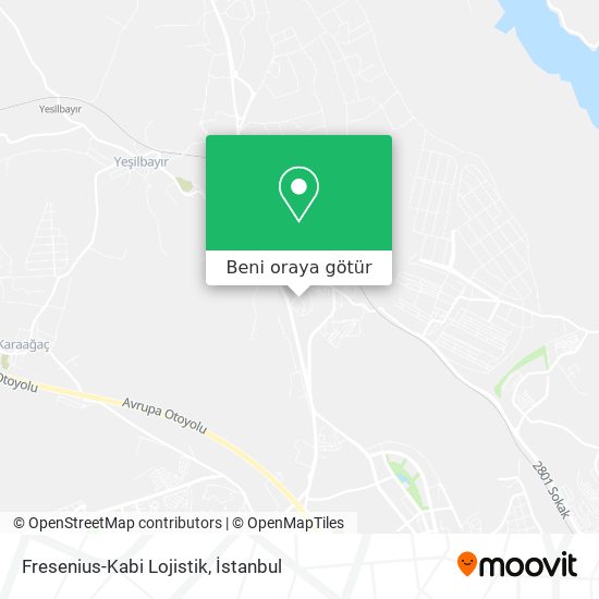 Fresenius-Kabi Lojistik harita