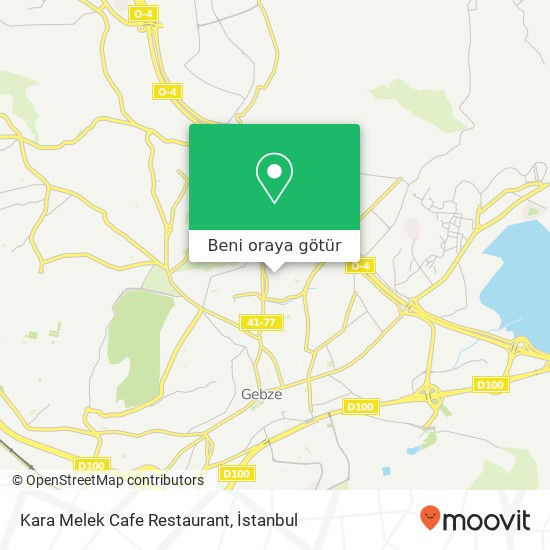 Kara Melek Cafe Restaurant harita