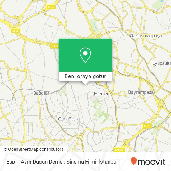 Espiri Avm Dügün Dernek Sinema Filmi harita