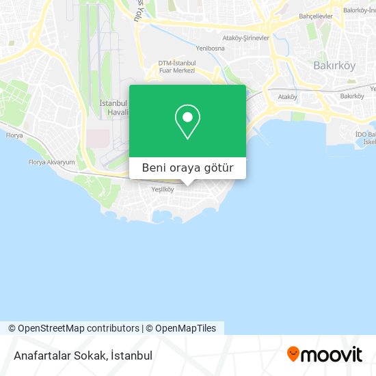 Anafartalar Sokak harita