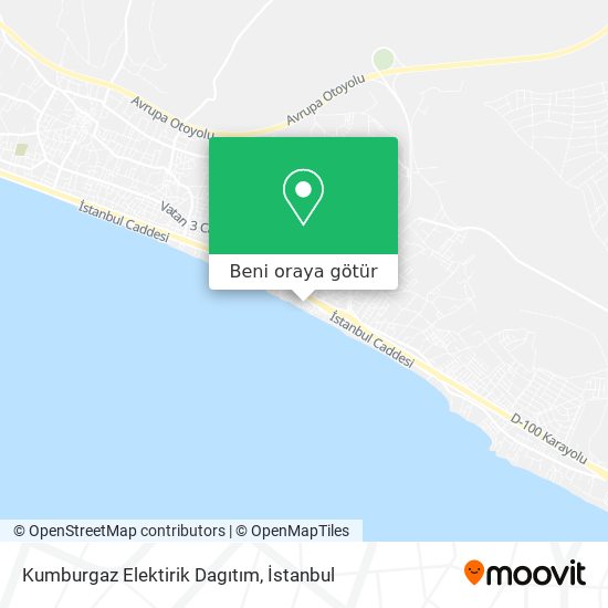 Kumburgaz Elektirik Dagıtım harita