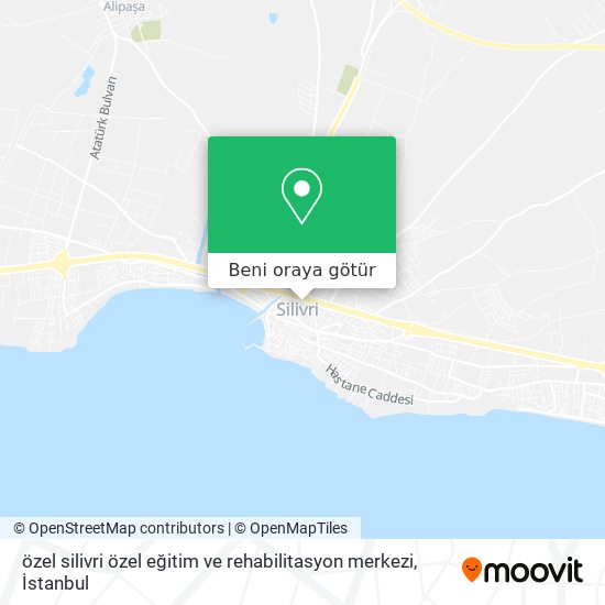 özel silivri özel eğitim ve rehabilitasyon merkezi harita