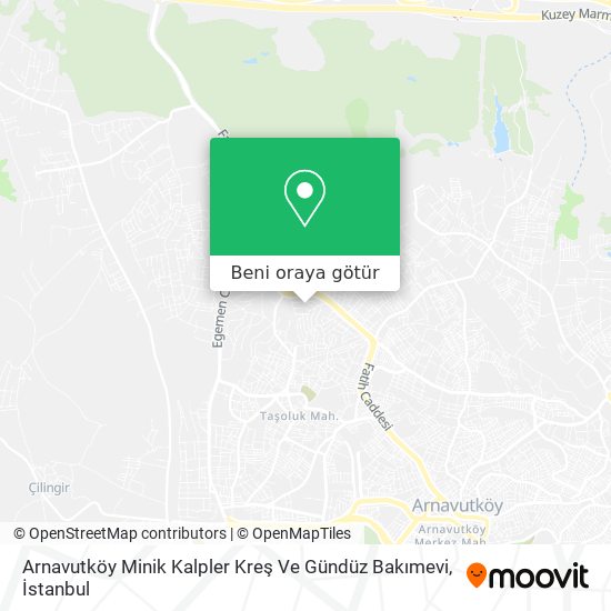 Arnavutköy Minik Kalpler Kreş Ve Gündüz Bakımevi harita