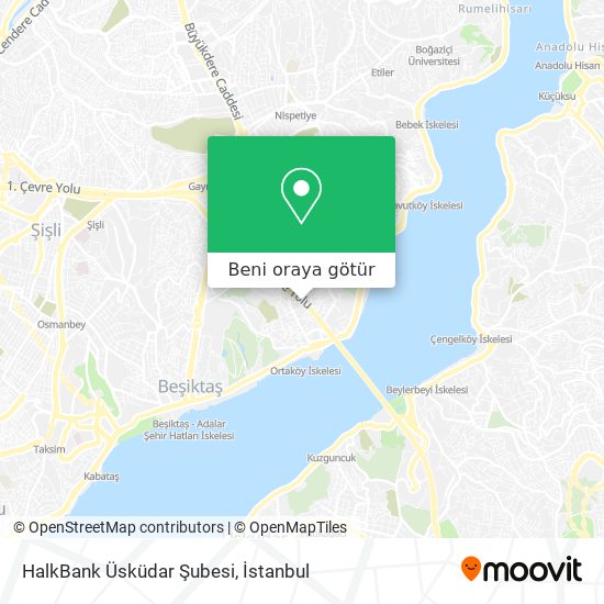HalkBank Üsküdar Şubesi harita