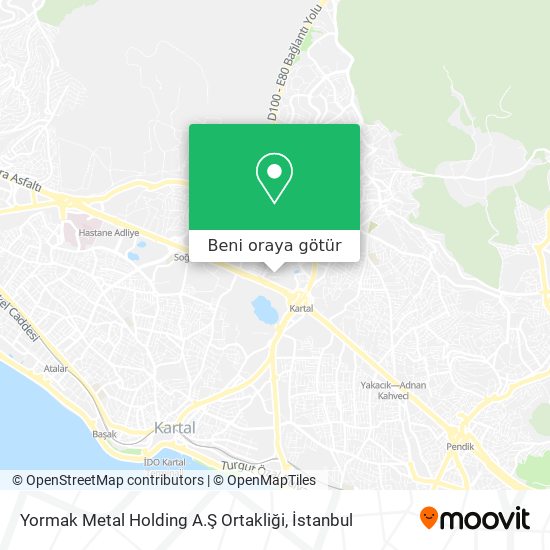 Yormak Metal Holding A.Ş Ortakliği harita