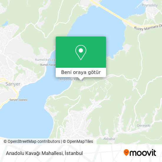 Anadolu Kavağı Mahallesi harita