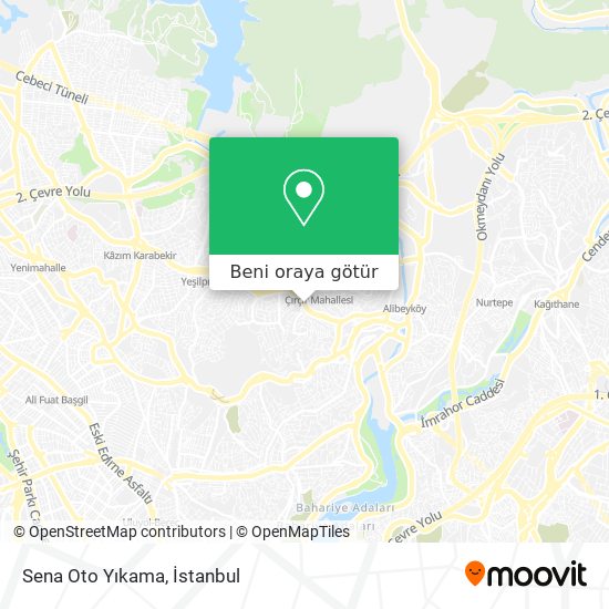 Sena Oto Yıkama harita