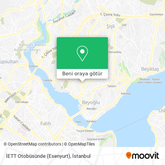 İETT Otobüsünde (Esenyurt) harita