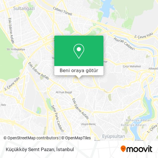 Küçükköy Semt Pazarı harita