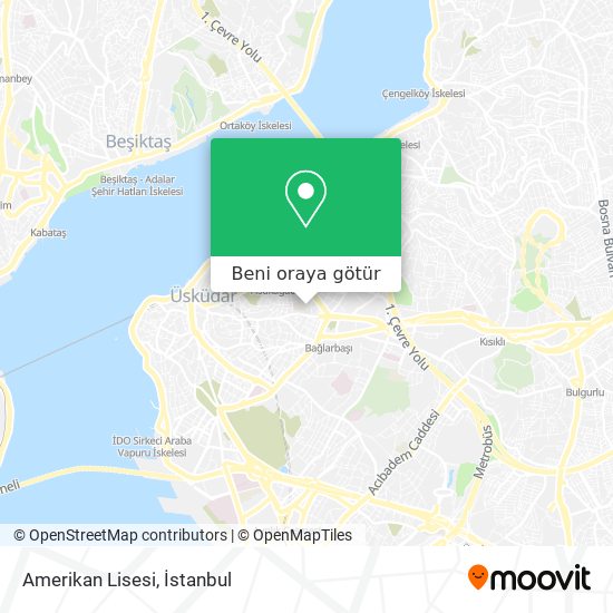 Amerikan Lisesi harita