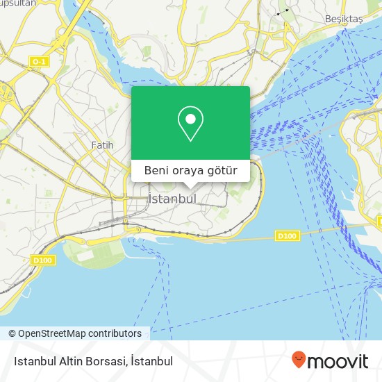 Istanbul Altin Borsasi harita