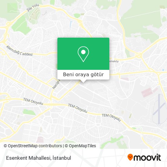 Esenkent Mahallesi harita