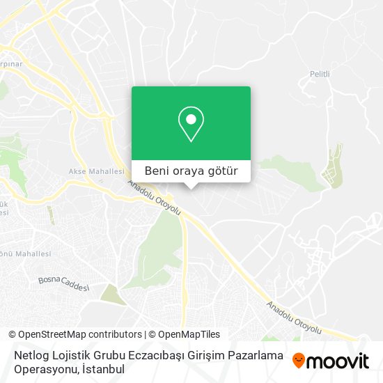 Netlog Lojistik Grubu Eczacıbaşı Girişim Pazarlama Operasyonu harita