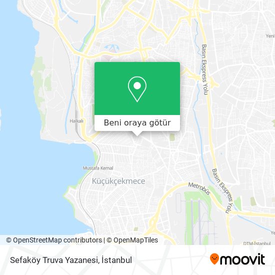 Sefaköy Truva Yazanesi harita