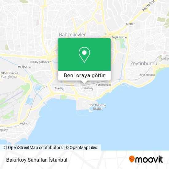 Bakirkoy Sahaflar harita