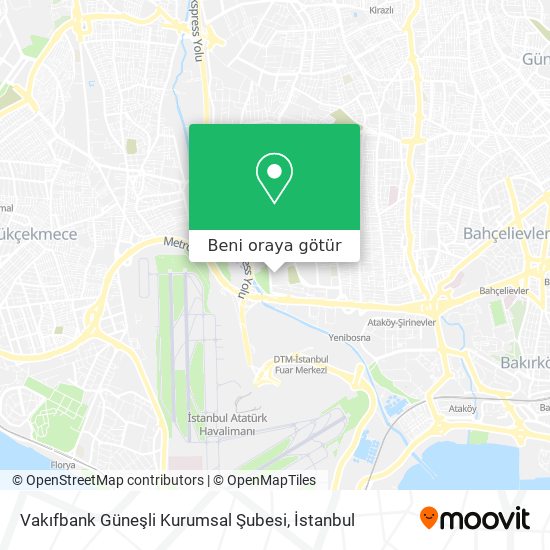 Vakıfbank Güneşli Kurumsal Şubesi harita
