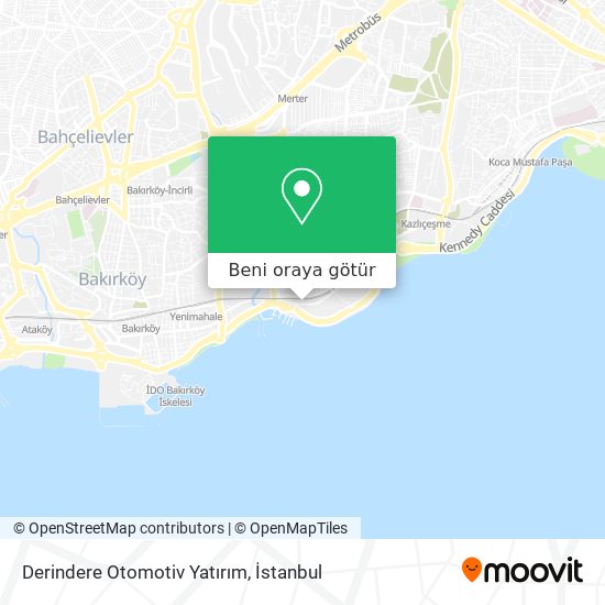 Derindere Otomotiv Yatırım harita