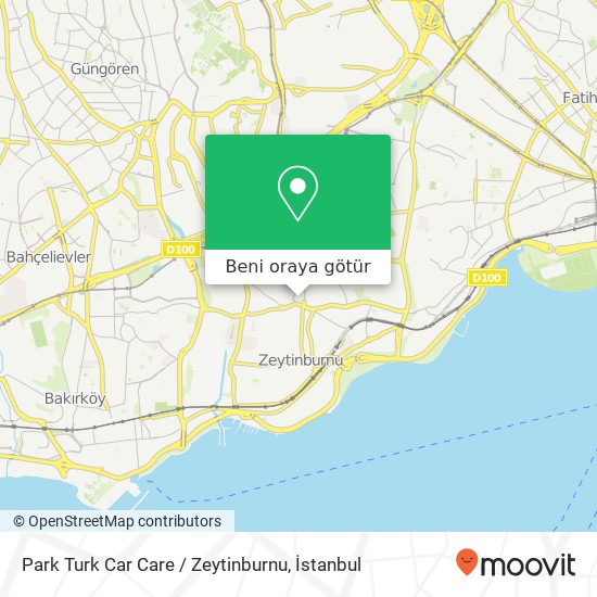 Park Turk Car Care / Zeytinburnu harita