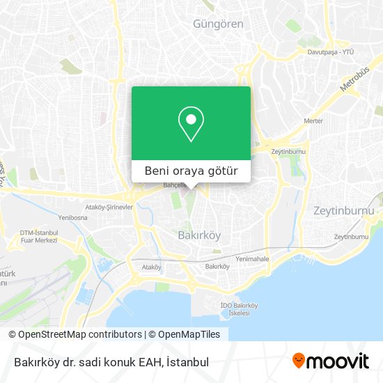 Bakırköy dr. sadi konuk EAH harita