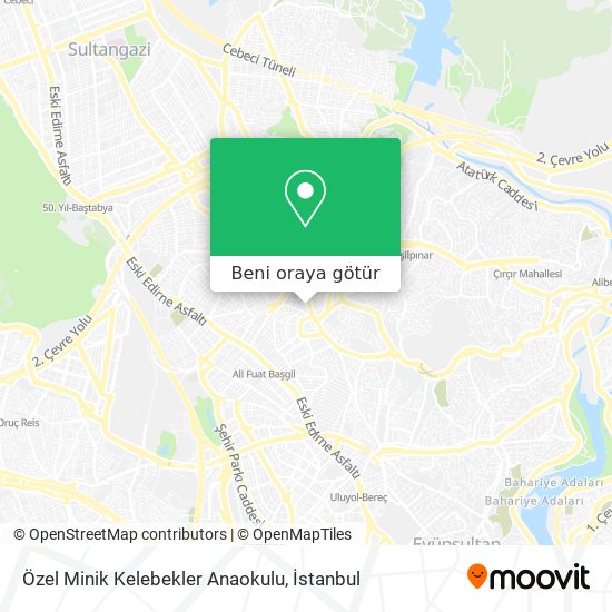 Özel Minik Kelebekler Anaokulu harita