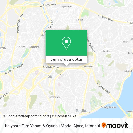 Kalyante Film Yapım & Oyuncu Model Ajans harita