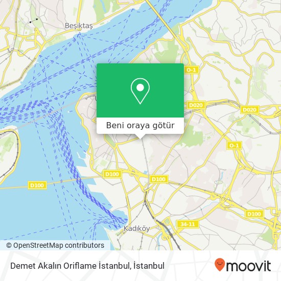 Demet Akalın Oriflame İstanbul harita