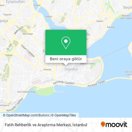 Fatih Rehberlik ve Araştırma Merkezi harita