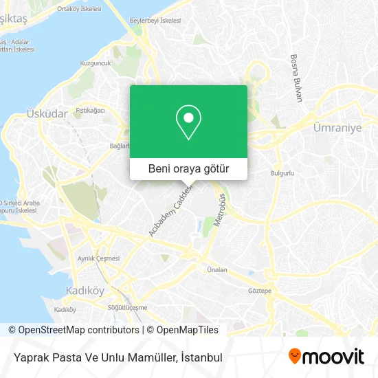 Yaprak Pasta Ve Unlu Mamüller harita